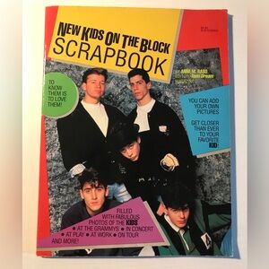 New Kids On The Block Scrapbook Vintage 1990